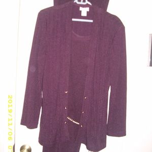 Pantsuit - plum color
